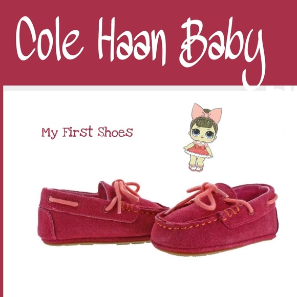 NWT BBABYBBOUTIQUE Cole Haan baby shoes sz2 - Picture 1 of 8